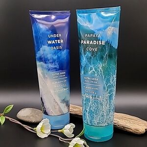 Bath & Body Works Underwater Oasis and Papaya Paradise Cove Lotions